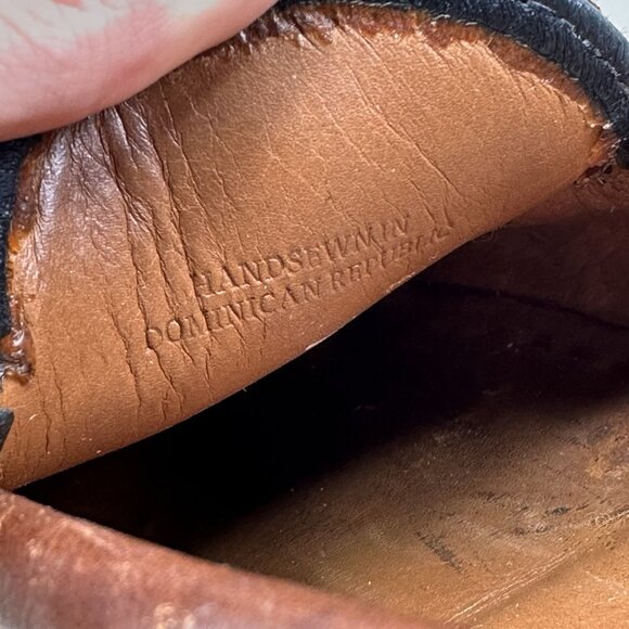 Allen Edmonds Nashua Mens Size 11.5 (E) Wide Tassel Loafers Black/Brown Two Tone - Picture 8 of 10